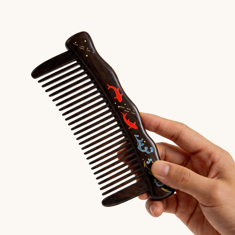 Black Rosewood Hair Comb