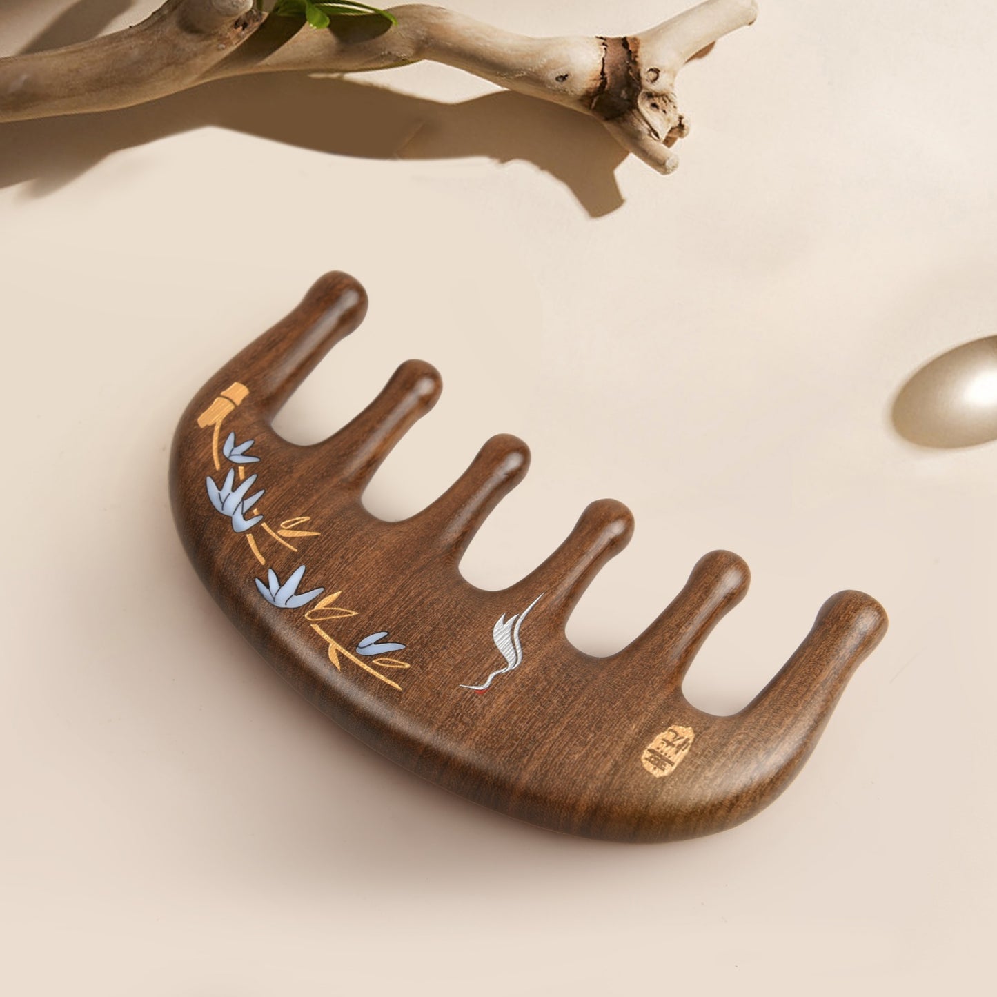 Scalp Massage Wooden Hair Comb Worry-free