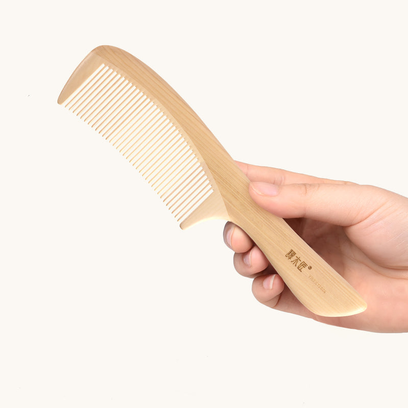 Wooden Fine Tooth Hair Comb-2