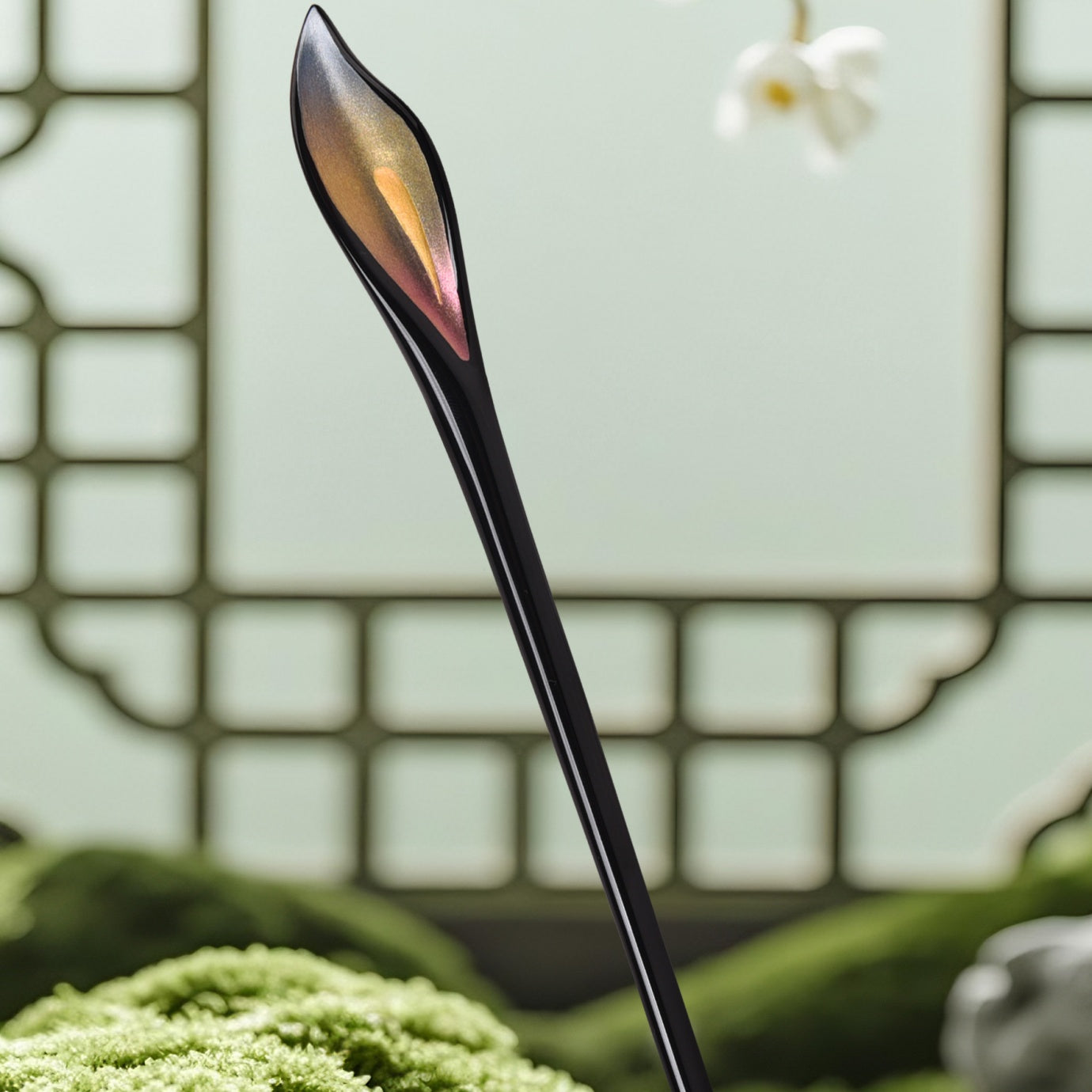 Wooden Hairpin - Blossoming Grace