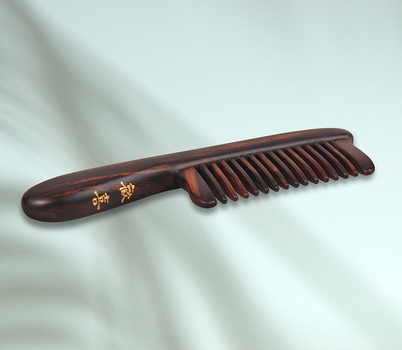 Happy and Joy Wooden Comb