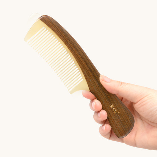 Sheep Horn & Wood Comb