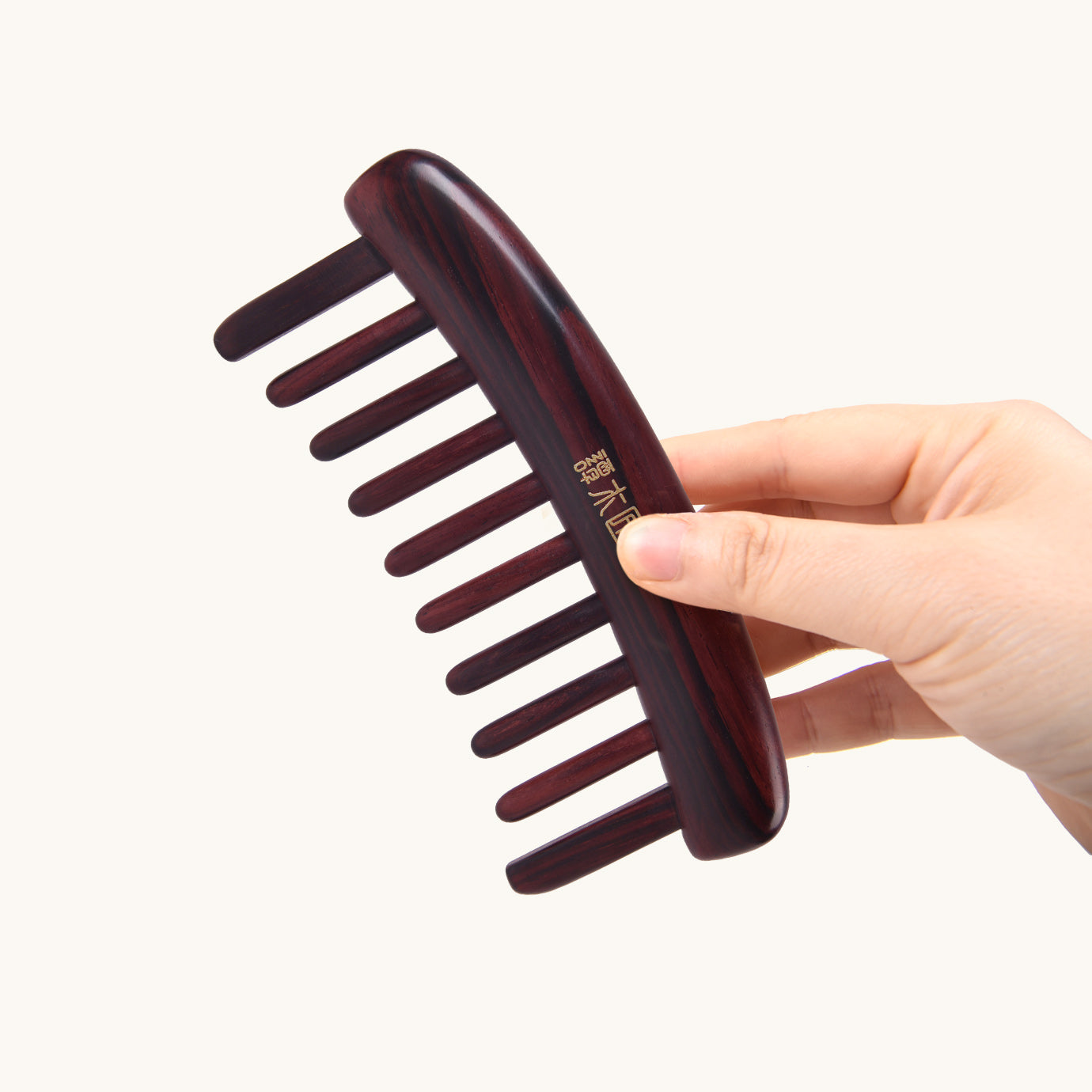 Wide-tooth Rosewood Comb