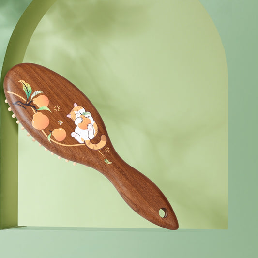 Orange Cat Hair Brush