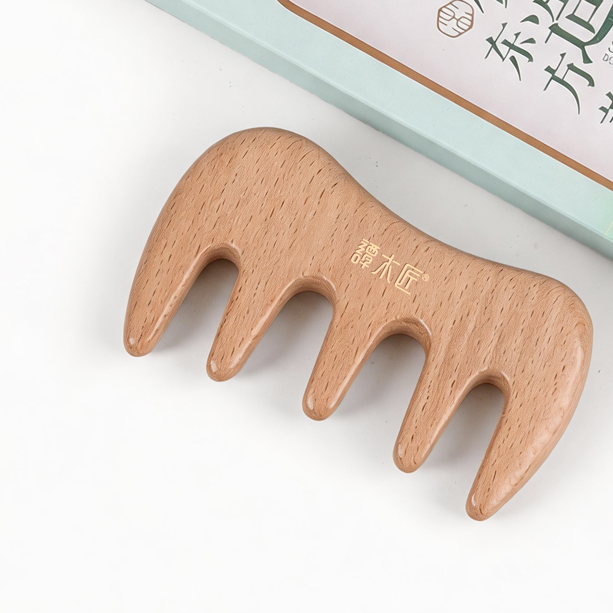 Serene Glow | Natural Beechwood Scalp Massage & Gua Sha Comb