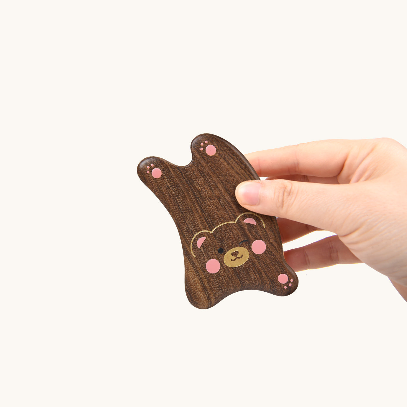 Wooden Guasha Board-Bear