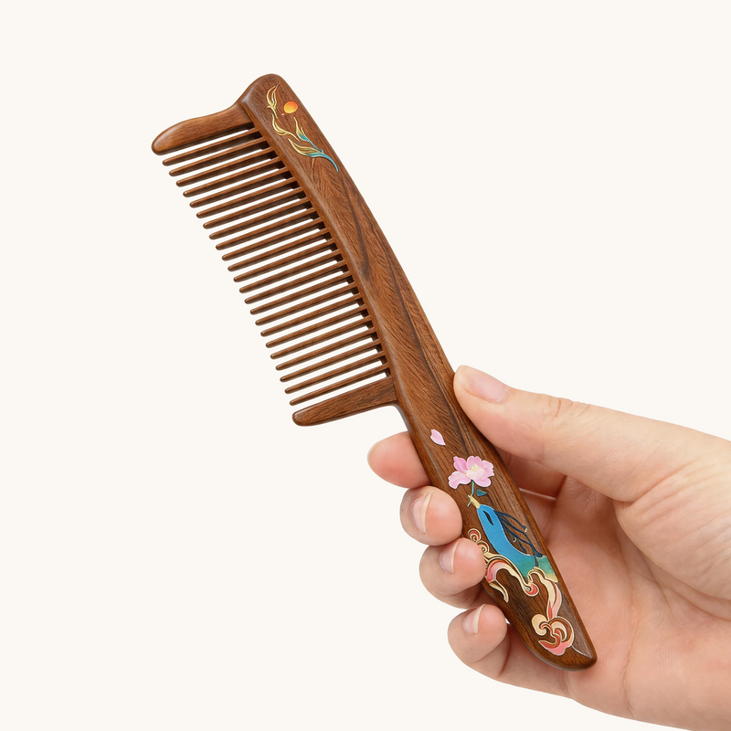 Sandalwood Comb (Blue Bird)
