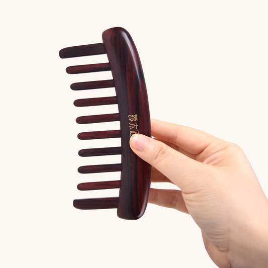 Wide-tooth Rosewood Comb