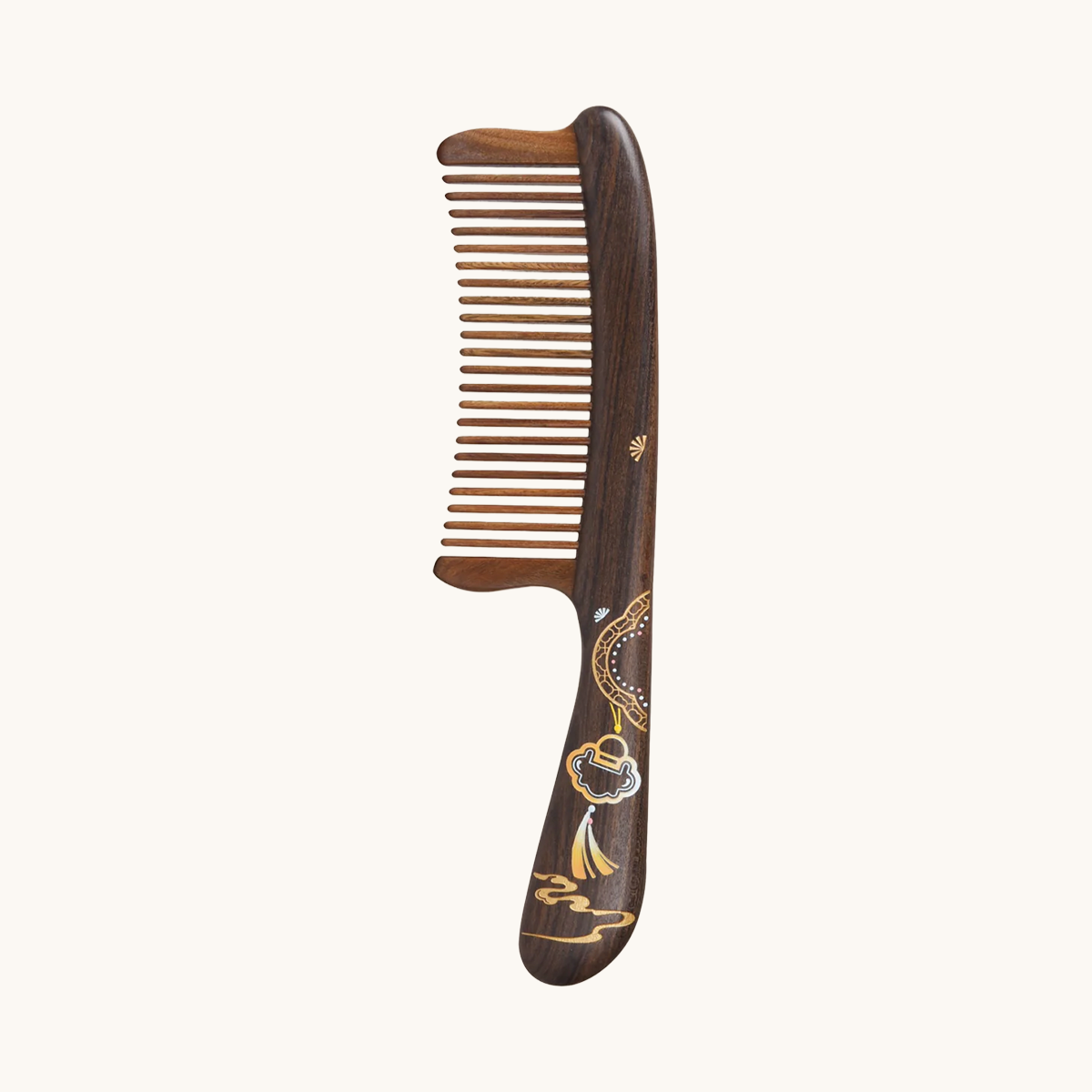 Wooden Handcrafted Hair Artisan Comb - Everlasting Joy – Tan Mujiang