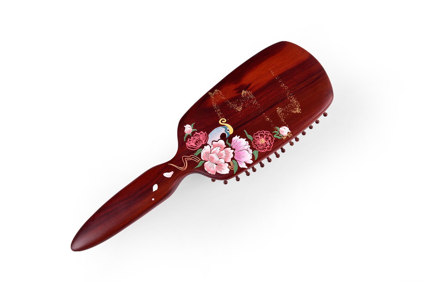 Brosse à cheveux en rosewood précieux (Pavoine d'Argus)