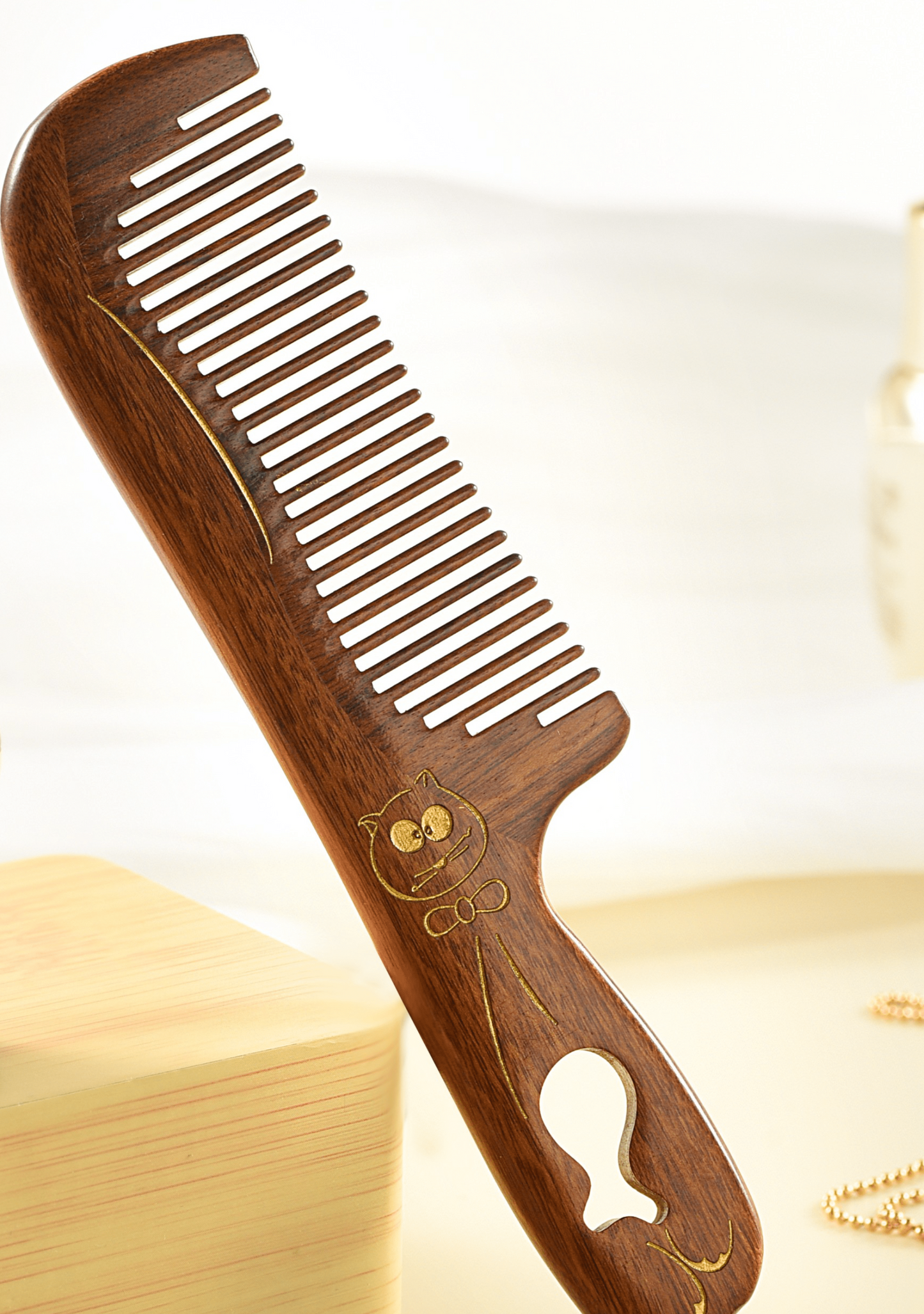 Peigne à cheveux mignon en forme de chat
