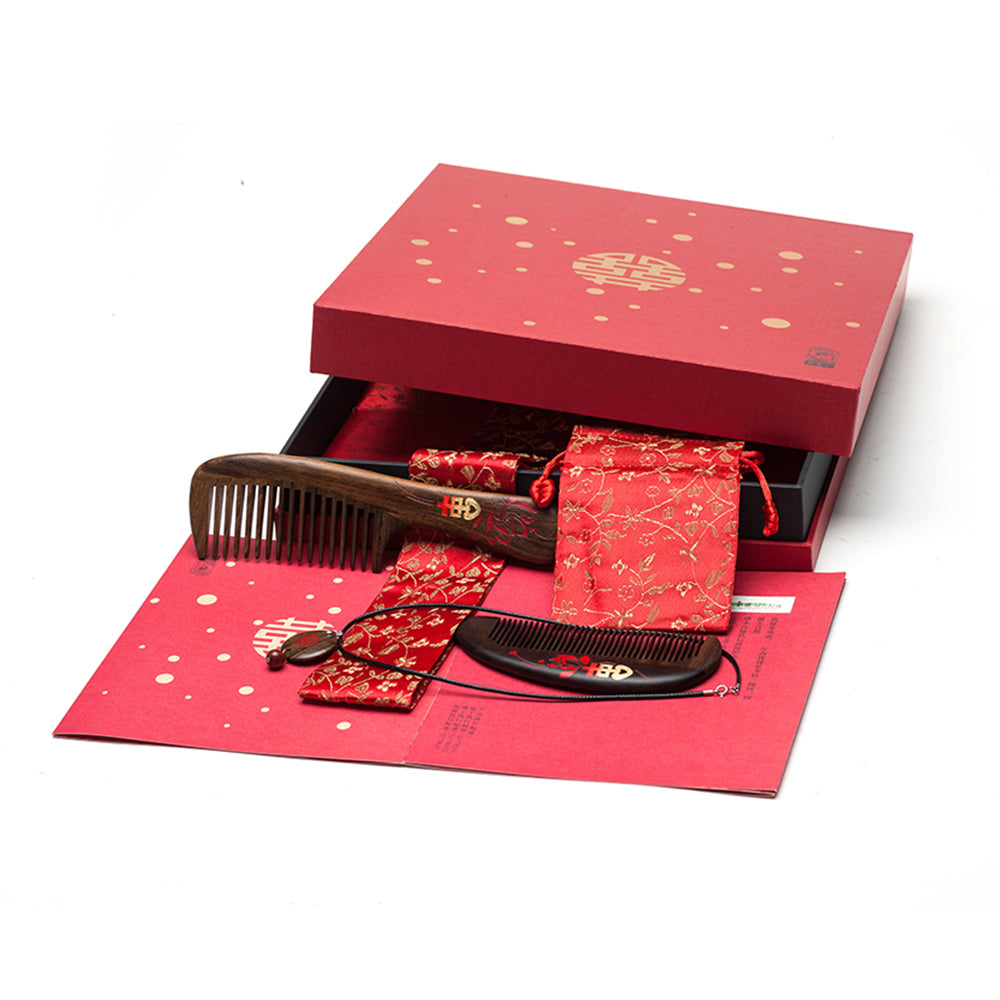 Wedding set Hair Comb Harmonious union forever