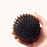 Wooden Cushion Handheld Hair Brush Round Shape