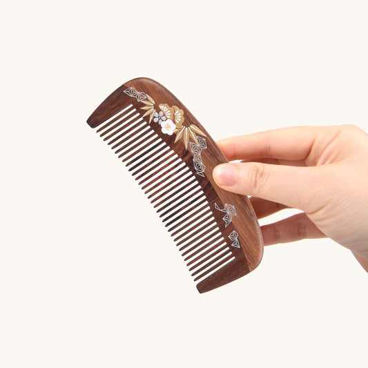 Golden Wooden Comb
