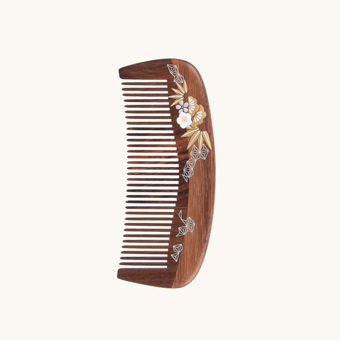 Golden Wooden Comb