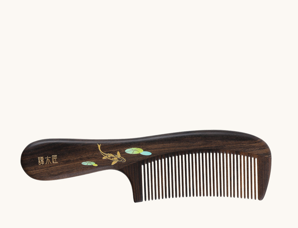Koi Carp Wooden Comb
