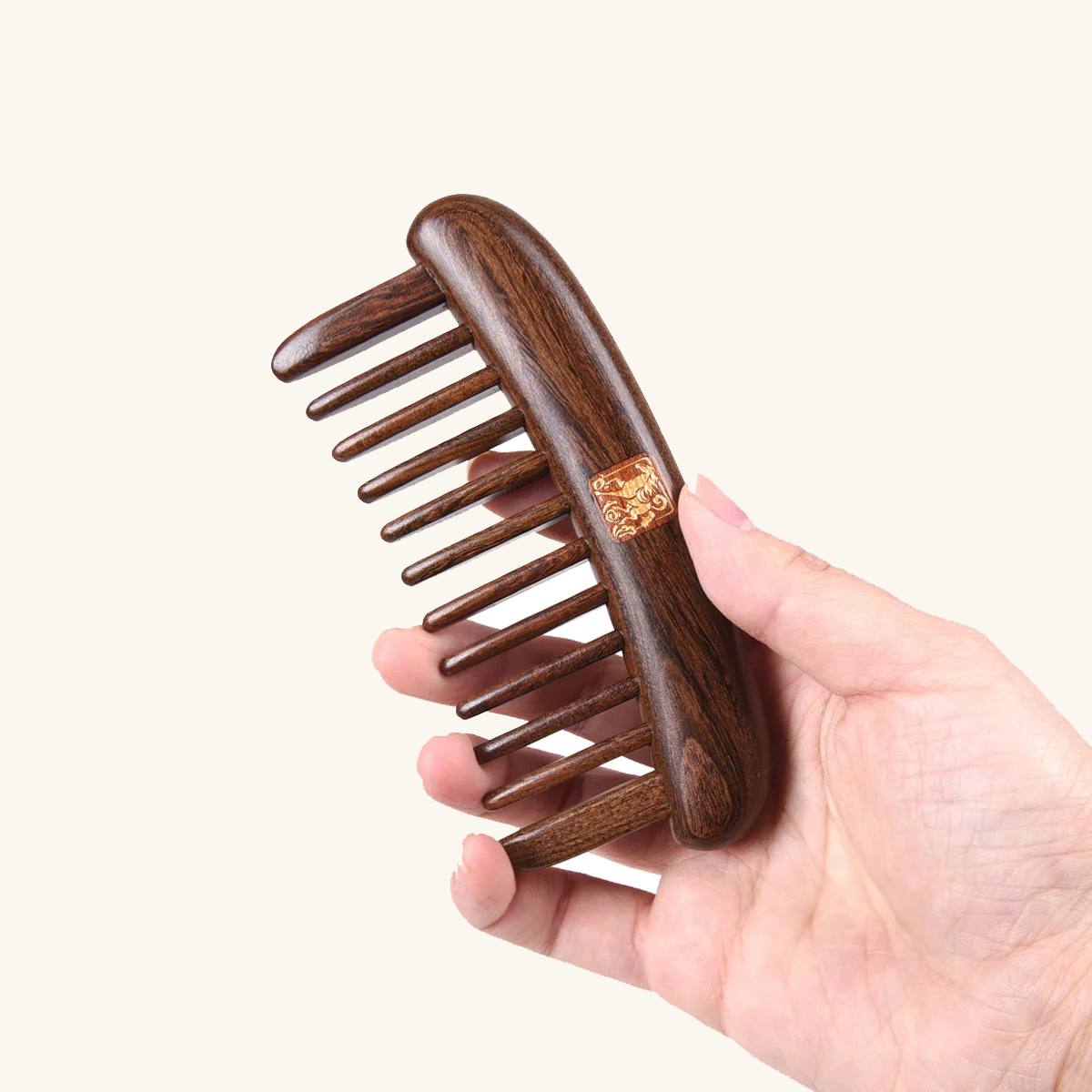 Rising Fortune | Lacquer Art South American Rosewood & Satine Bloodwood Comb