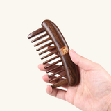 Rising Fortune | Lacquer Art South American Rosewood & Satine Bloodwood Comb