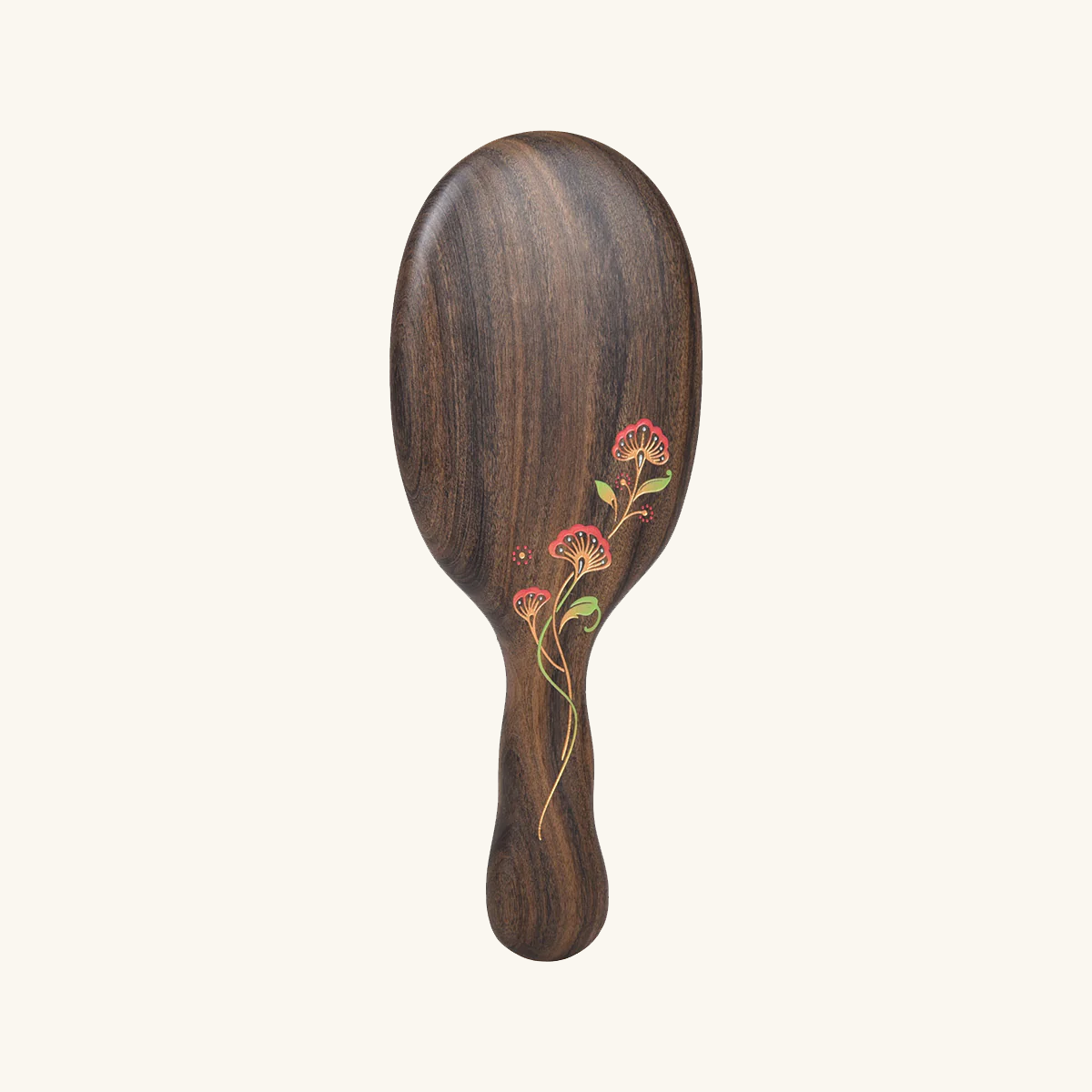 Radiant Bloom | Lacquer Art Craft Chacate Preto Scalp Massage Comb