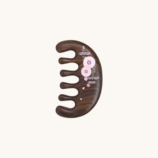 Sakura Cloud | Wooden Scalp Massage Comb