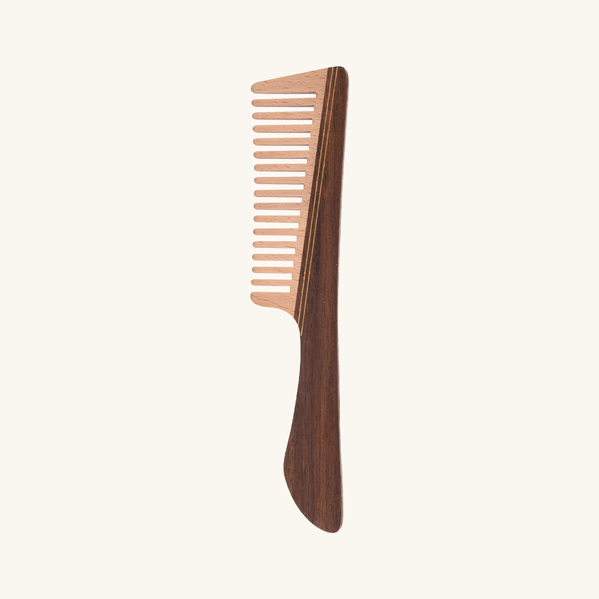 Quiet Clarity | Lacquer Art Craft Black Walnut & Beech Wood Comb