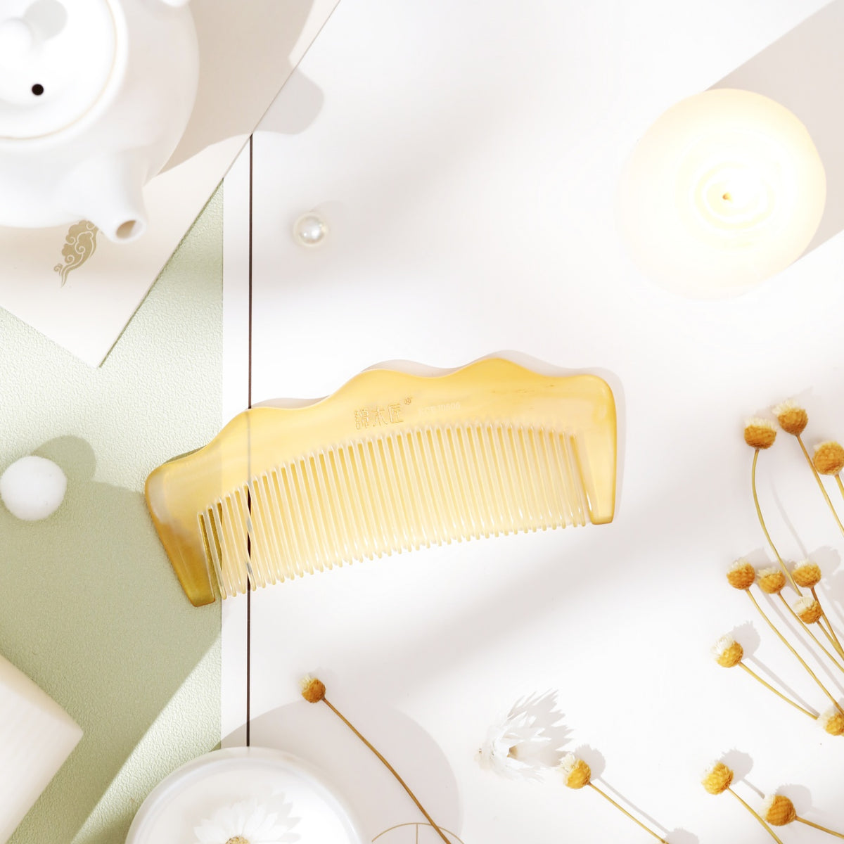 Mountain Shape Sheep Horn Comb