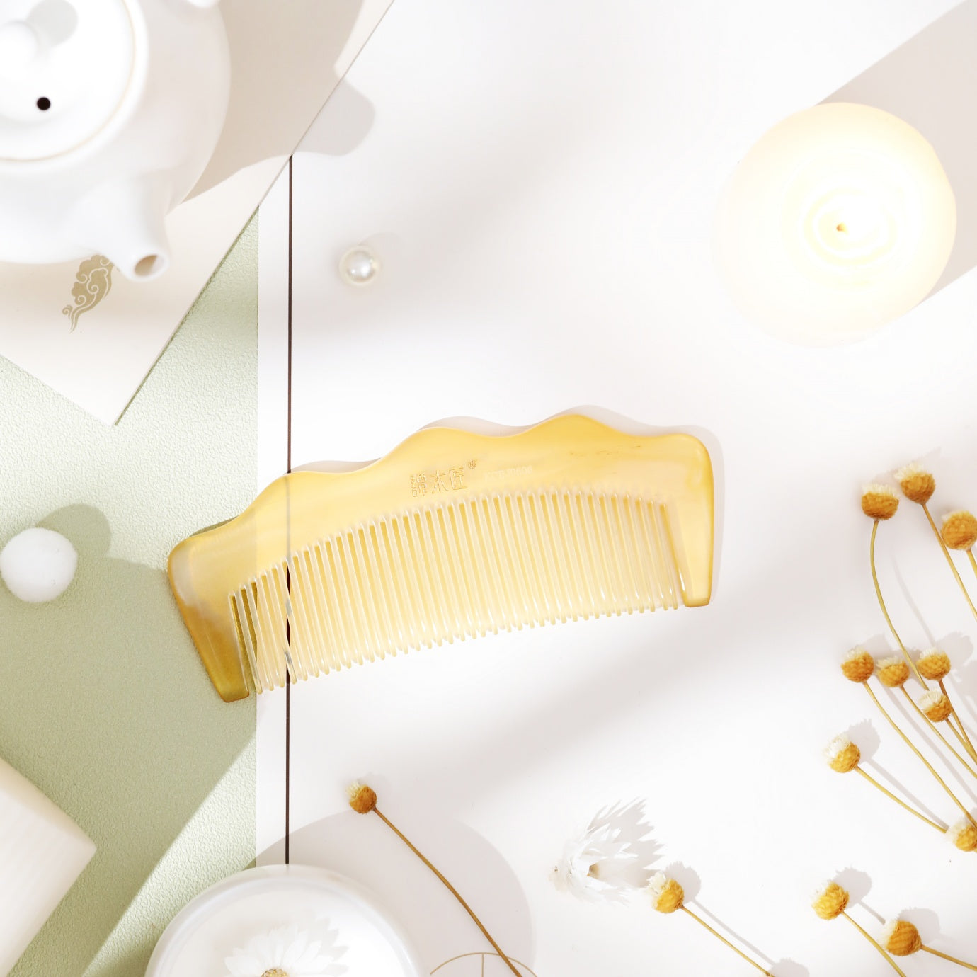 Mountain Shape Sheep Horn Comb