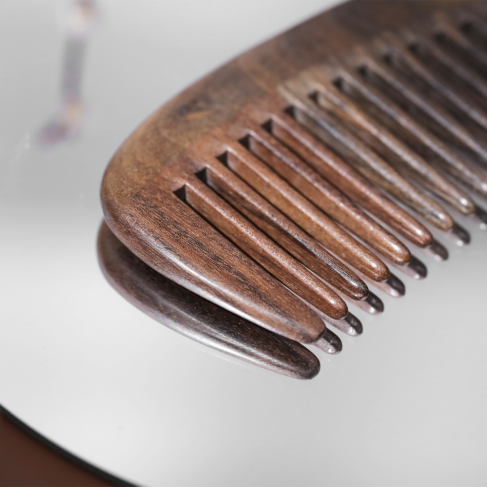 Long Handle, wide tooth comb