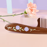 Peigne à cheveux Kingwood avec motif hortensia