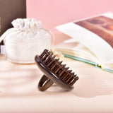 Round Shape Tooth-Inserted Handheld Scalp Massager