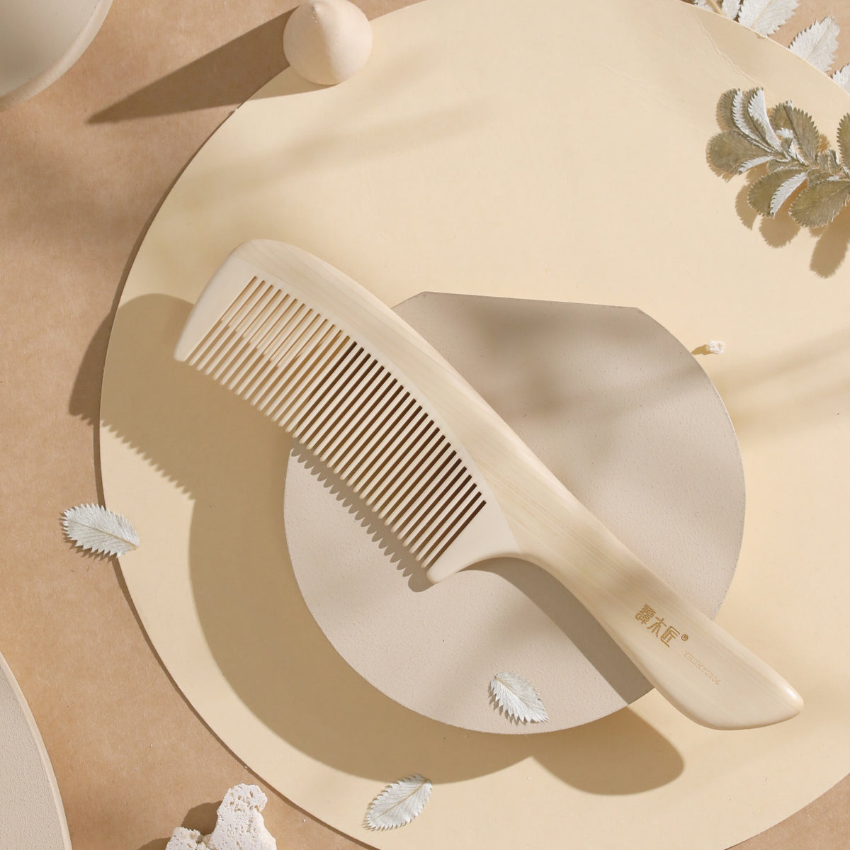 Wooden Fine Tooth Hair Comb-2