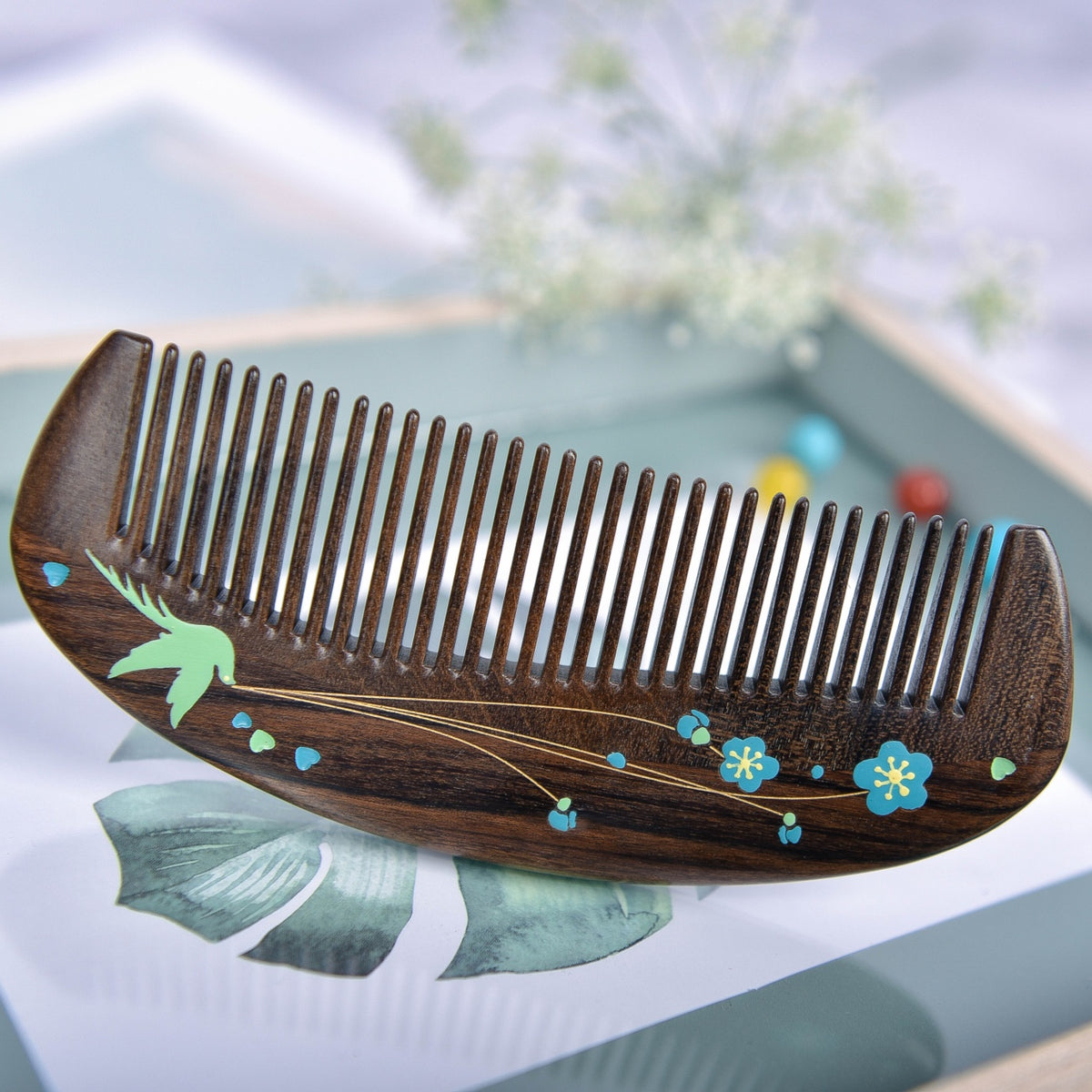 Blue Bird Hair Comb