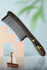 Handheld Wooden Comb, Hand-painting
