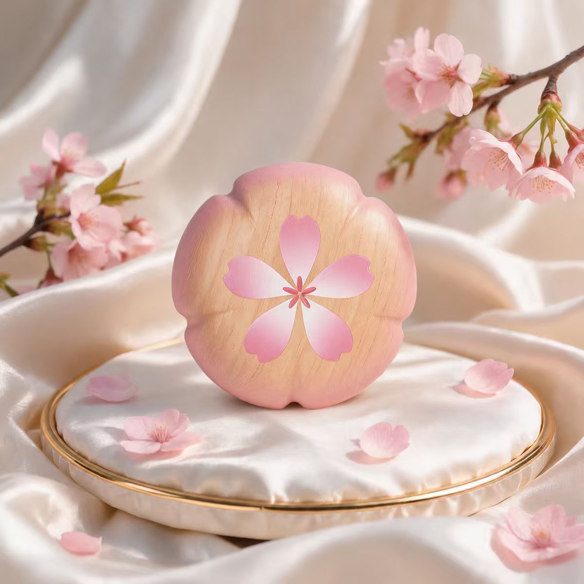 Sakura Bloom | Balfourodendron Scalp Massage Comb – Tan Mujiang