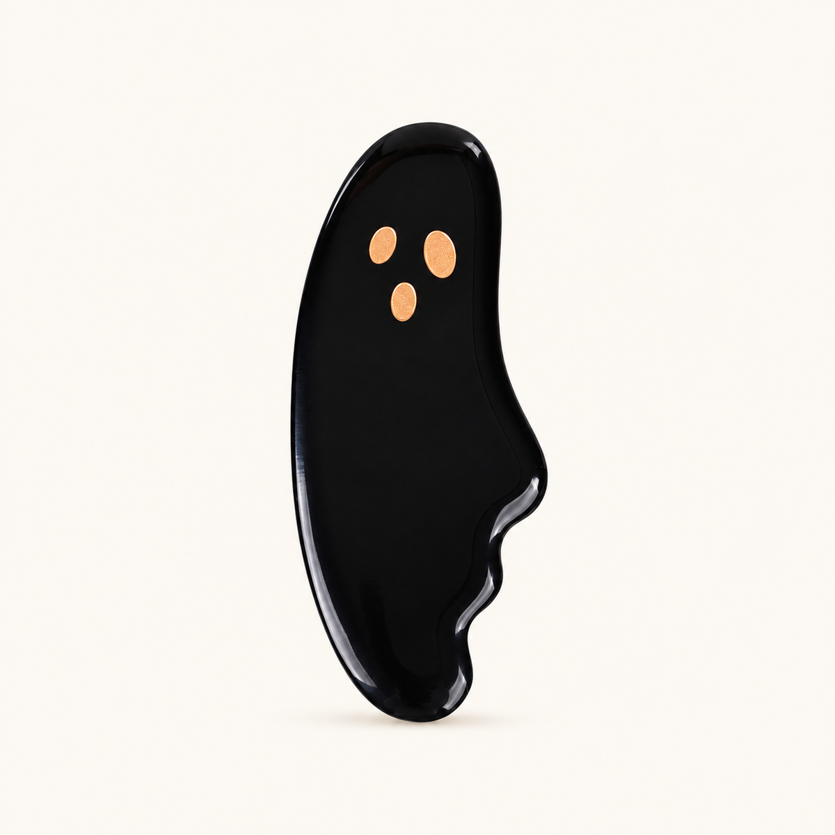 Little Ghost | Lacquer Art Craft Black Horn Gua Sha Board
