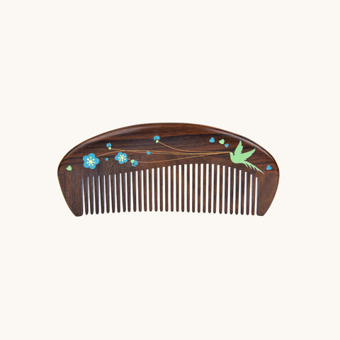 Blue Bird Hair Comb