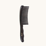 Tooth-inserted black Wood Comb