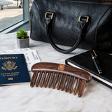 Rising Fortune | Lacquer Art South American Rosewood & Satine Bloodwood Comb