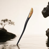 Wooden Handcrafted Hairpin -Crimson Harvest