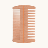 Portable Dual-Sided  Wooden Beard Comb - Gentleman