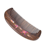 Natural Wooden Lacquer Art Comb Harmony in Joy