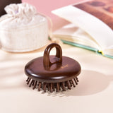 Wooden Cushion Handheld Hair Brush Round Shape