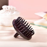 Rosewood Inserted Teeth Handheld Round Brush