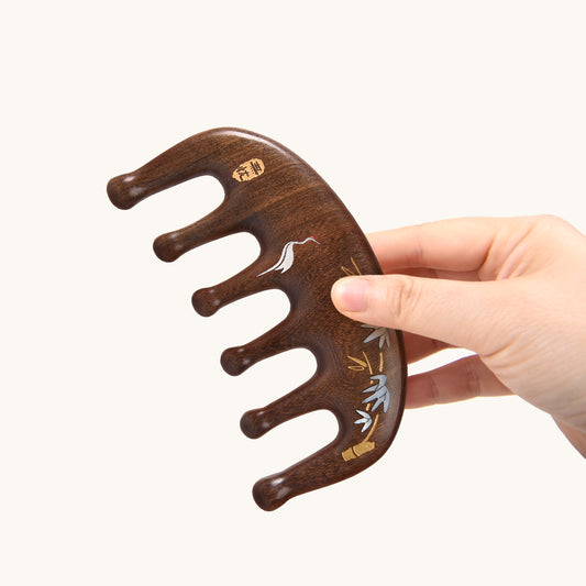 Scalp Massage Wooden Hair Comb  Worry-free