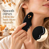 Little Ghost | Lacquer Art Craft Black Horn Gua Sha Board