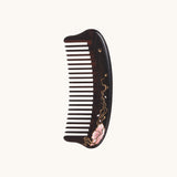 Wide tooth comb ebony wood