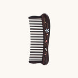 Hair Comb Teeth inlay Flower Blossom