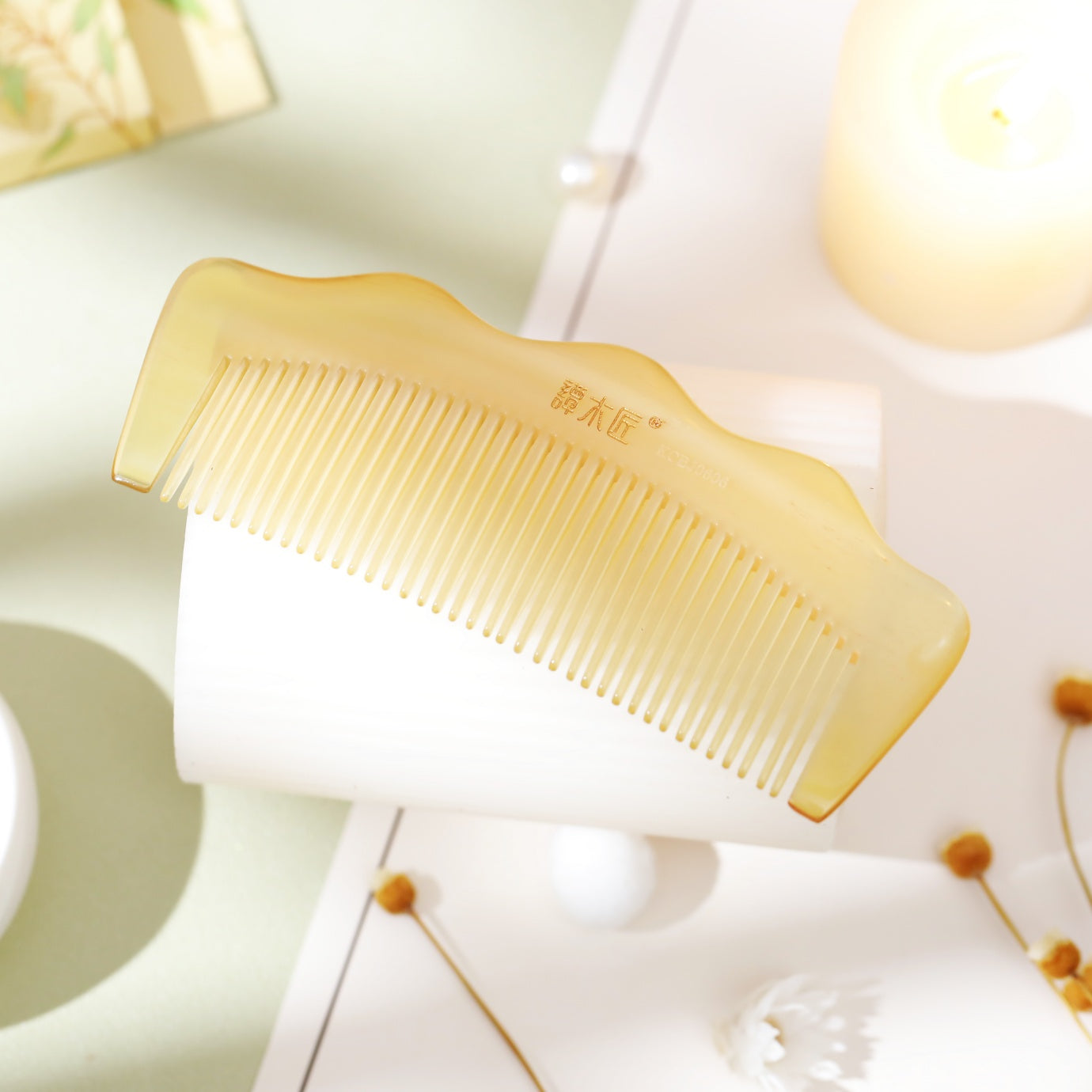 Mountain Shape Sheep Horn Comb