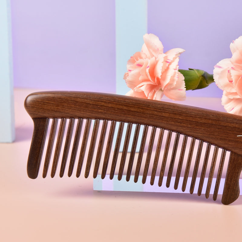 Kingwood Inserted Hair Comb with Hydrangea Pattern