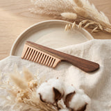 Quiet Clarity | Lacquer Art Craft Black Walnut & Beech Wood Comb